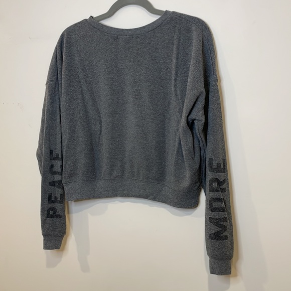 Cropped peace sweatshirt - Picture 6 of 7